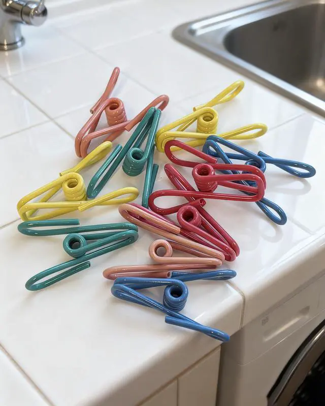 Alt view image 7 of 7 - 10 Pack Multipurpose Chip Bag Clips Food Sealing Clips | for Kitchen Snack, Sealing Clothes Pins, for Laundry, Hanging Clothes, Closet Organization