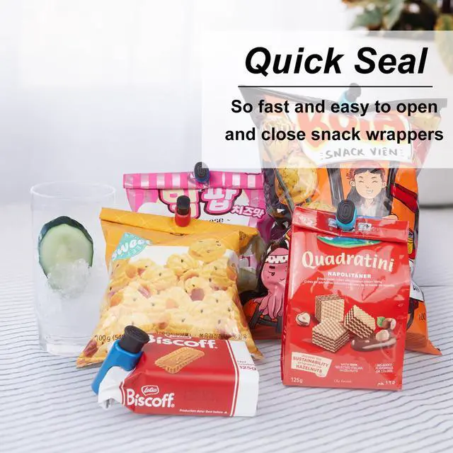 Alt view image 7 of 7 - Chip Clips 6 Pack Bag Clips for Food, Snack & Bread Bag Sealers for Chips and Kitchen Storage