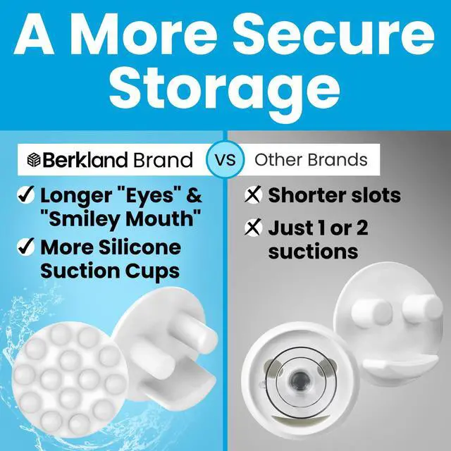 Alt view image 5 of 7 - Smiley Sponge Holder for Kitchen Sink - 14 Suction Cups | Open-basket scrub sponge caddy grips the sink with 14 strong suction cups - fits round & rectangular sponges