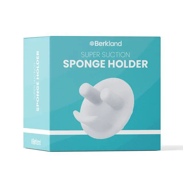 Alt view image 7 of 7 - Smiley Sponge Holder for Kitchen Sink - 14 Suction Cups | Open-basket scrub sponge caddy grips the sink with 14 strong suction cups - fits round & rectangular sponges