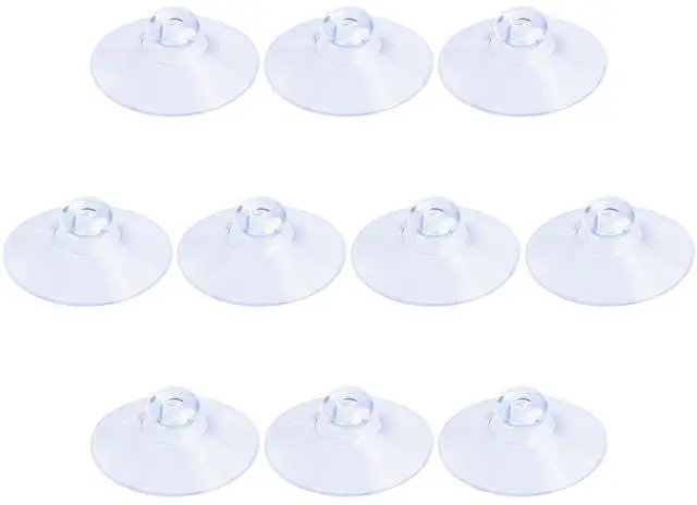 Main image of 10 Pack Suction Cups 1.2 Inch, PVC Plastic Sucker Without Hooks for Home Kitchen Bathroom Organization Christmas Decoration Window