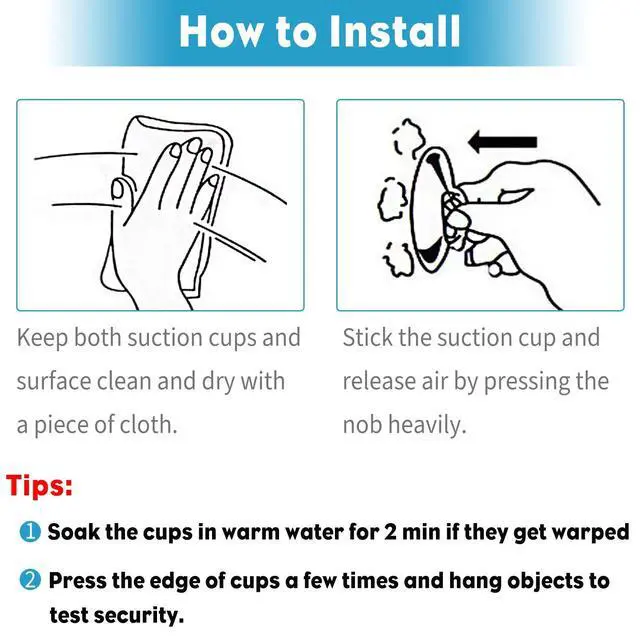 Alt view image 6 of 7 - 10 Pack Suction Cups 1.2 Inch, PVC Plastic Sucker Without Hooks for Home Kitchen Bathroom Organization Christmas Decoration Window