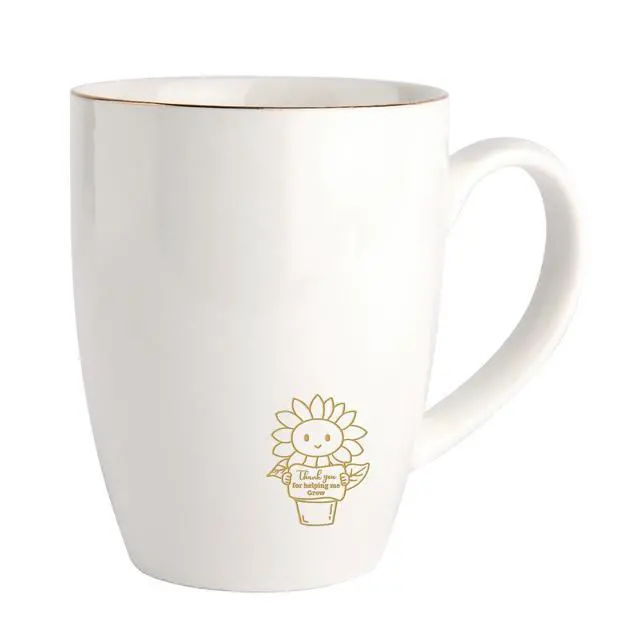 Alt view image 3 of 7 - HOME SMILE Teacher Appreciation Gifts for Women Coffee Mug-Thank You for Helping Me to Grow-Teacher Days of the Week Retirement Graduation Tea Cup for Teachers from Students,12 oz Ceramic