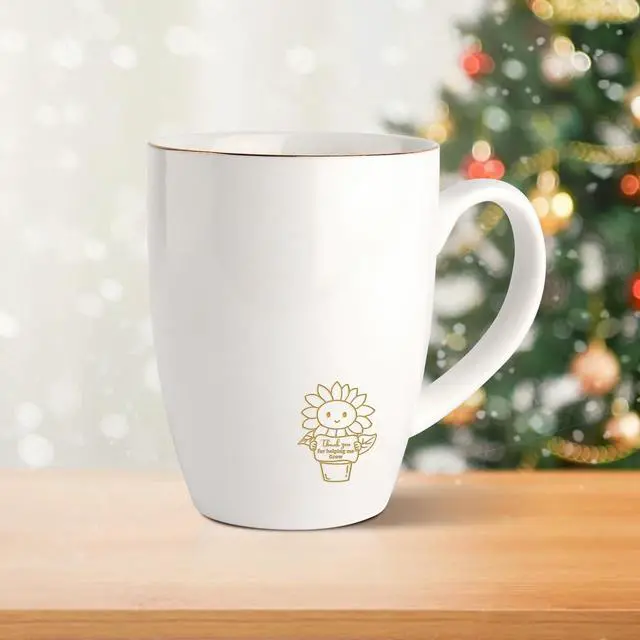 Alt view image 5 of 7 - HOME SMILE Teacher Appreciation Gifts for Women Coffee Mug-Thank You for Helping Me to Grow-Teacher Days of the Week Retirement Graduation Tea Cup for Teachers from Students,12 oz Ceramic
