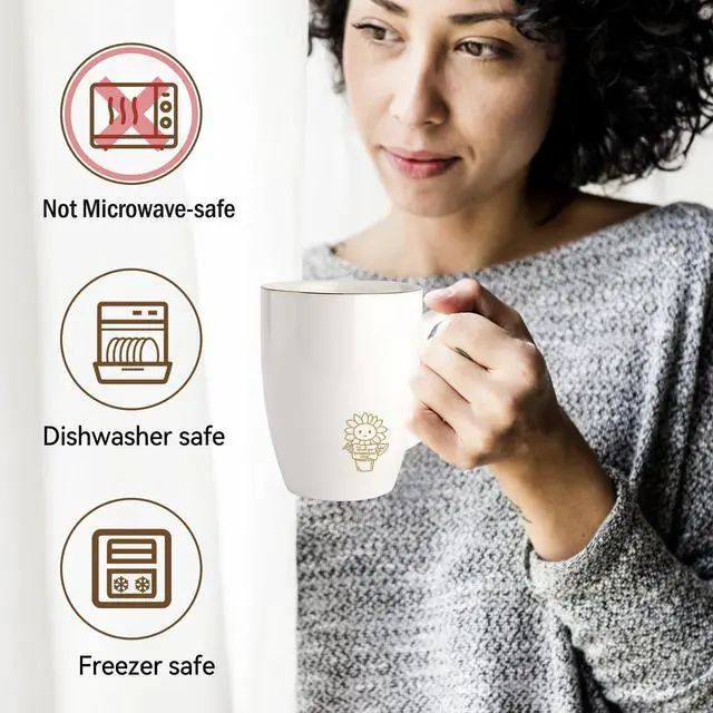 Alt view image 7 of 7 - HOME SMILE Teacher Appreciation Gifts for Women Coffee Mug-Thank You for Helping Me to Grow-Teacher Days of the Week Retirement Graduation Tea Cup for Teachers from Students,12 oz Ceramic
