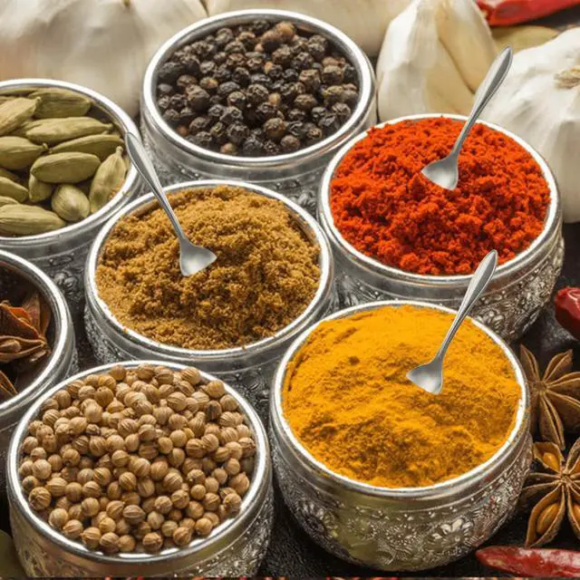 Alt view image 5 of 6 - 8 Pack 3.7 Tiny Small Spoons Mini Metal Powder Scoop | for Spices, Seasoning (Salt, Pepper, Sugar), Desserts, Party