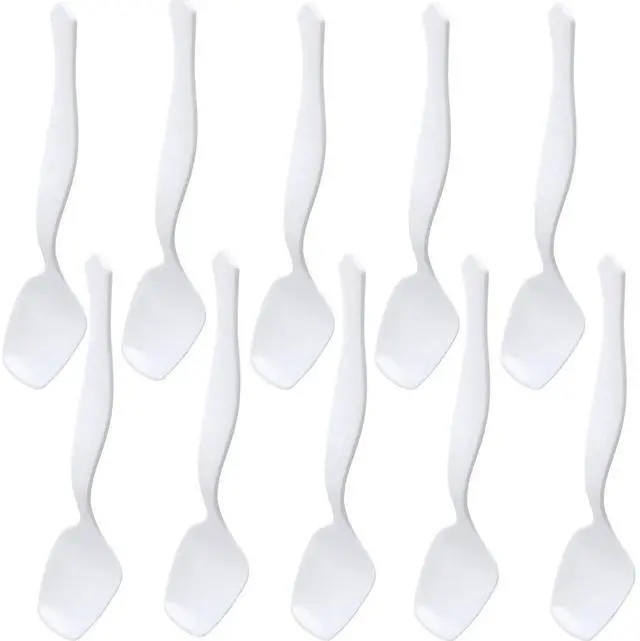 Main image of Elegant White Serving Spoon (1 Pc) - Durable & Comfortable Grip Handle, Perfect for Any Dish