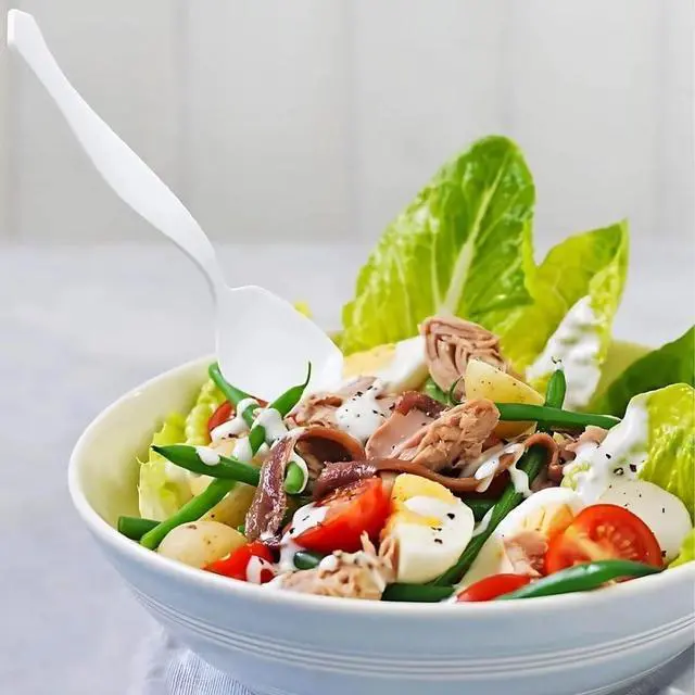 Alt view image 3 of 5 - Elegant White Serving Spoon (1 Pc) - Durable & Comfortable Grip Handle, Perfect for Any Dish