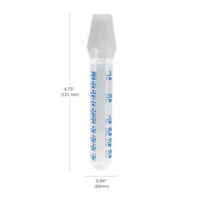 Alt view image 4 of 6 - Oral Medicine Spoon, 10 mL Calibrated Dispenser, BPA-Free | Accurate Measurement Markings Support Precise Liquid Portions For Babies And Toddlers, Made In USA, Color May Vary