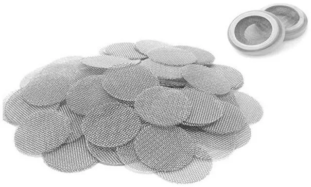 Main image of 100 Pcs 5/8" (0.625 Inch/15.88mm) Stainless Steel Faucet Screen Replacement Kit Universal Fit Faucet Aerator Screens & Water Line Strainers