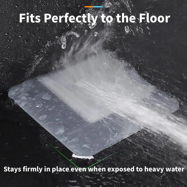 Alt view image 4 of 7 - 8x8 Inch Silicone Floor Drain Covers, 2 Pack Anti-Odor Mats Deodorizing Plugs to Keep Bugs Out, Silica Gel Drain Plugs Bathtub Drain Cover Sewer Deodorization Floor Drain Mat