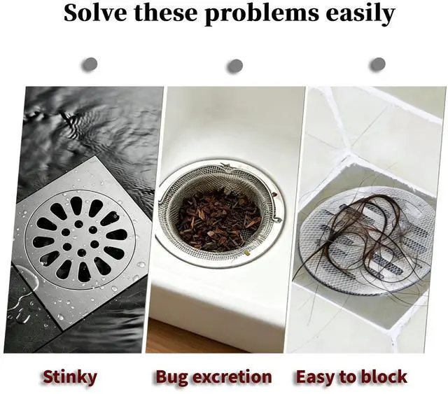 Alt view image 5 of 7 - 8x8 Inch Silicone Floor Drain Covers, 2 Pack Anti-Odor Mats Deodorizing Plugs to Keep Bugs Out, Silica Gel Drain Plugs Bathtub Drain Cover Sewer Deodorization Floor Drain Mat