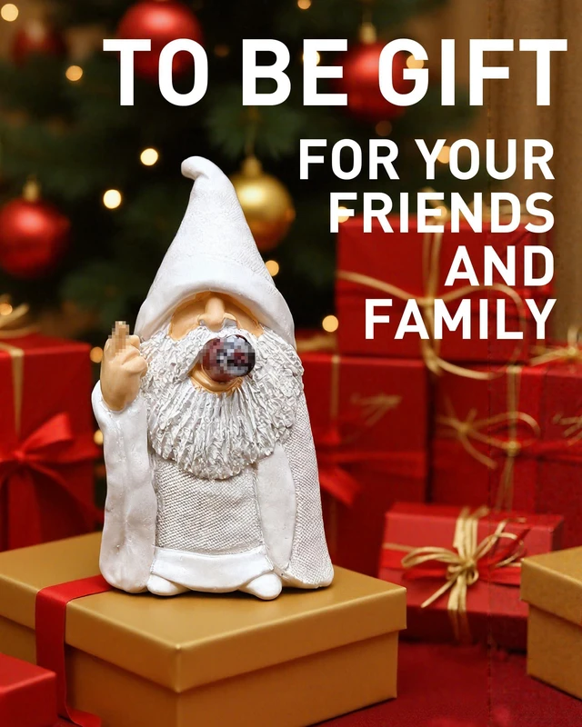 Alt view image 4 of 6 - YYDGZG Middle Finger Figurine Decorations for Lawn Yard Balcony Porch Patio Home Ornaments OutdoorGarden Statue Outdoor, Smoking Wizard Gnome, 5.9 Inch (Statue A)
