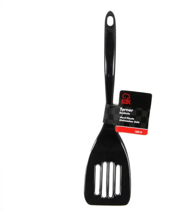 Alt view image 2 of 3 - Chef Craft Basic Melamine Slotted Turner/Spatula, 11.25 inch, Black