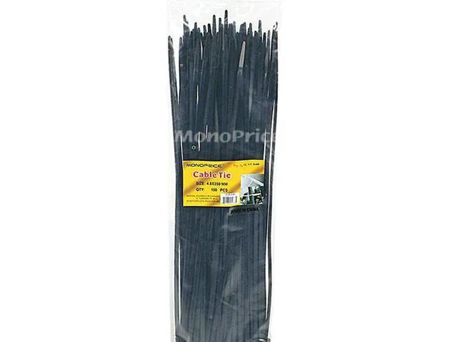 Alt view image 3 of 3 - Cable Tie 14 inch 50LBS, 100pcs/Pack - Black