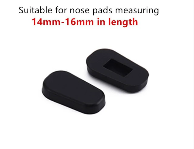 Alt view image 5 of 7 - Nose Pads Covers,5 Pairs BEHLINE Slip-on Eyeglasses Nose Pads Covers,Soft Silicone Eye Glasses Nose Piece,Anti-Slip Nose Cushion Piece Nose Bridge Pads(Black)