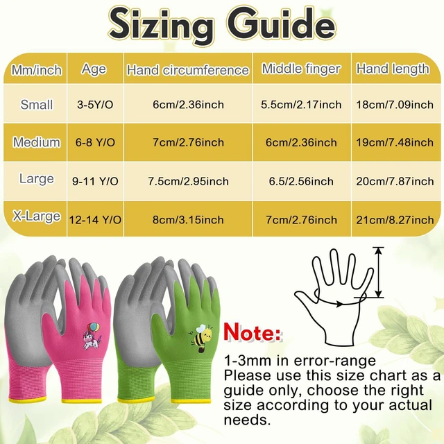 Alt view image 2 of 7 - Skicuff 1 Pairs Kids Gardening Gloves Children Grippy Soft Rubber Coated Yard Gloves Girls Boys Outdoor Garden Work(Pink,Large, Age 9-11)