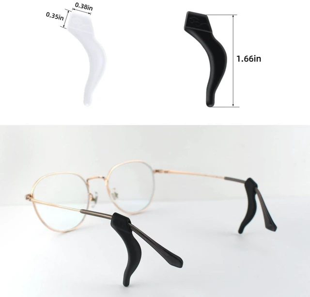 Alt view image 3 of 7 - 14 Pairs Ear Hook Glasses Strap Eyeglasses Ear Grip Silicone Eyeglass Holder Anti-Slip Eyeglasses Ear Grip Hooks Safety Eyewear Retainer for Sunglasses Temple Tips Sleeve Retainers for Eyeglass