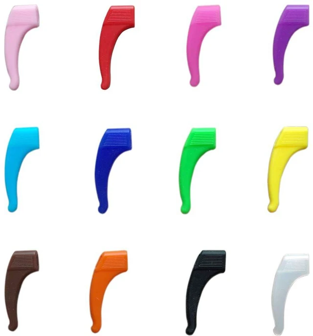 Alt view image 3 of 7 - ScivoKaval Eyeglass Strap Holder Eyewear Retainer Silicone Anti Slip Holder for Sport Glasses Ear Grip Hook Sunglasses Tips Sleeve Retainer for Kids and Adults 12 Pairs Multicolor with Storage Box