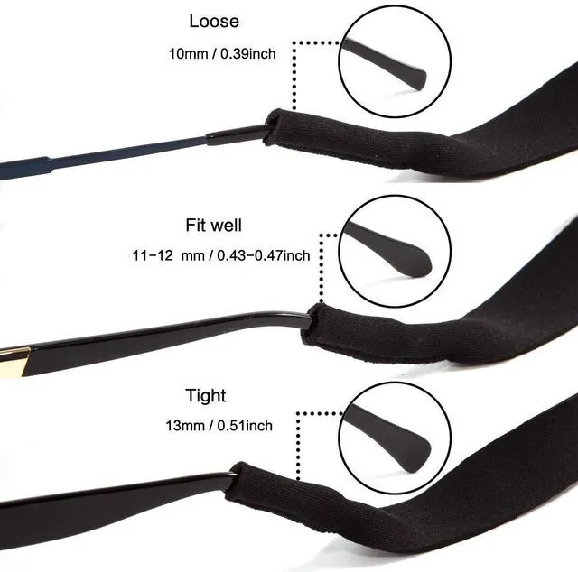 Alt view image 7 of 7 - TRIUMPH VISION Floating Sunglasses Strap Float Glasses Eyewear Retainer 3PK | Neoprene Cord Lanyard Chain Sports Eye Glass String Shades Holder Eyeglass Rope Anti Slip for Swimming Men Women Kids Outd