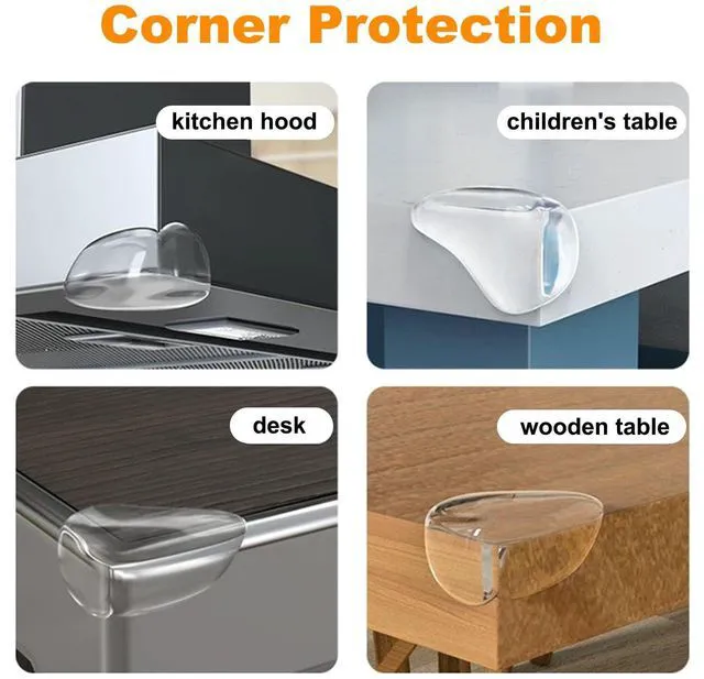 Alt view image 4 of 6 - 16 Pack Clear Corner Protectors for Furniture,Table Corner Protectors,Furniture Corner Guard & Edge Safety Bumpers for Table Edges & Sharp Corners(L Shape)