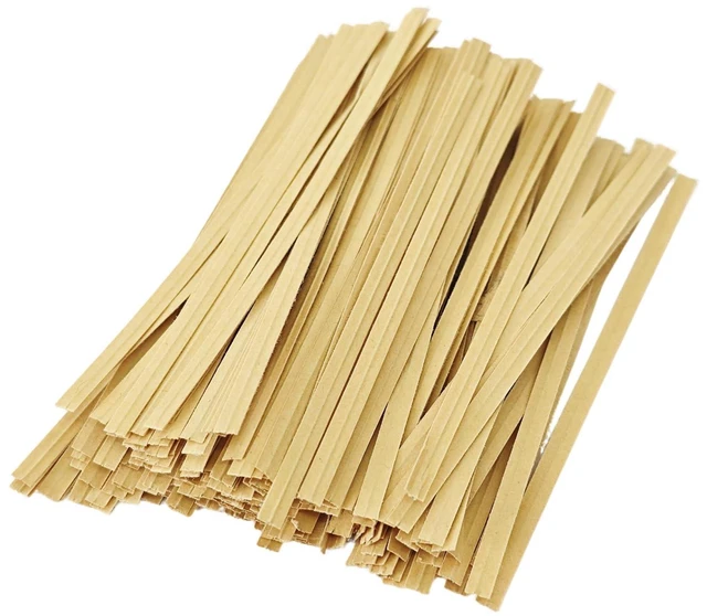 Main image of 200PCS 4 Inch Kraft Paper Twist Ties, Reusable Cable Ties for Tying Bread, Plant Support, Bread Packaging, Candy Bags and Craft Projects (Brown)
