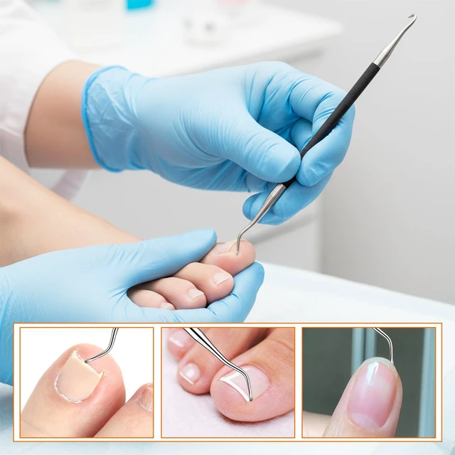 Alt view image 4 of 7 - Boards for Nails Heavy Duty Metal Nail File Toenail File with Dual-Ended Toenail Lifter Nail Files Manicure & Pedicure Tool Coarse Grit & Stainless Steel Design for Thick Nailss