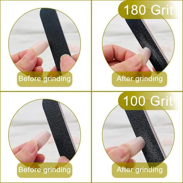 Alt view image 6 of 7 - Nail Files, Double-Sided Emery Boards, Black, Pack of 10