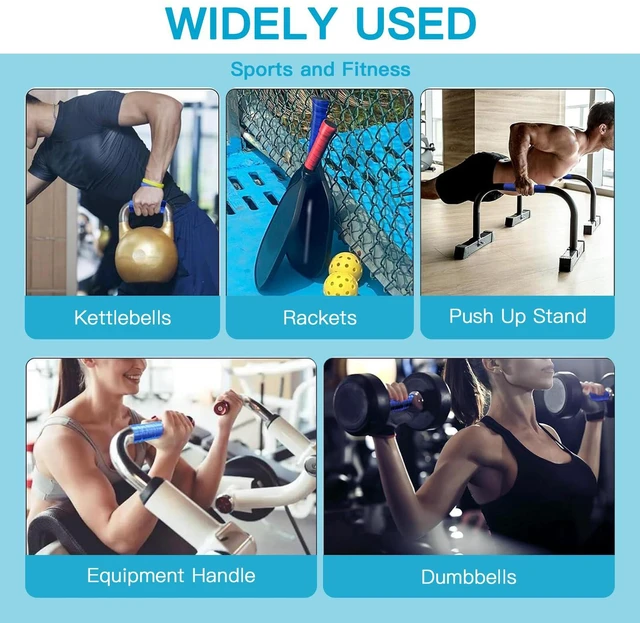 Alt view image 4 of 7 - AIKESIWAY Self-Fusing Silicone Tape - No Adhesive Grip Tape for Bike Handlebar, Fishing Pole, Pull-Up Bar, Bicycle (Blue, 5 FT)