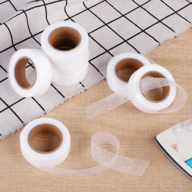 Alt view image 7 of 7 - Phinus 8 Rolls Iron On Hemming Tape, 7/10 INCH x 10 Yards No Sewing Hem Tape, Fabric Adhesive Tape for Pants, Shirts, Jackets, Skirts, Socks, DIY Crafts (White)