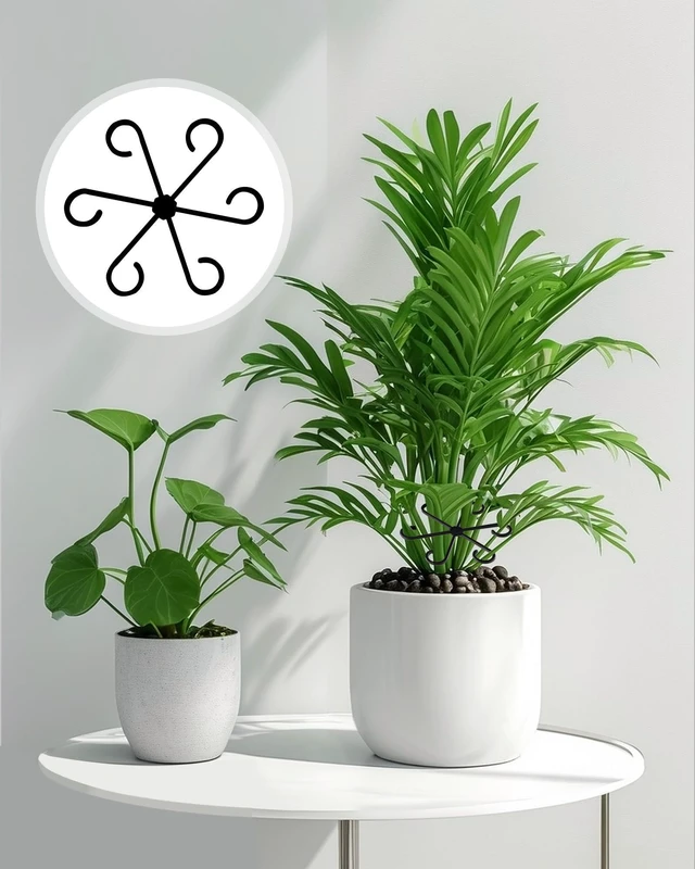 Alt view image 4 of 7 - 12Pcs Plant Stem Support,4 Sizes Reusable Monstera Plant Support Stakes Durable Plastic Climbing Houseplant Stem Hook Holders for Flower Plants Indoor Outdoor Growth Accessories