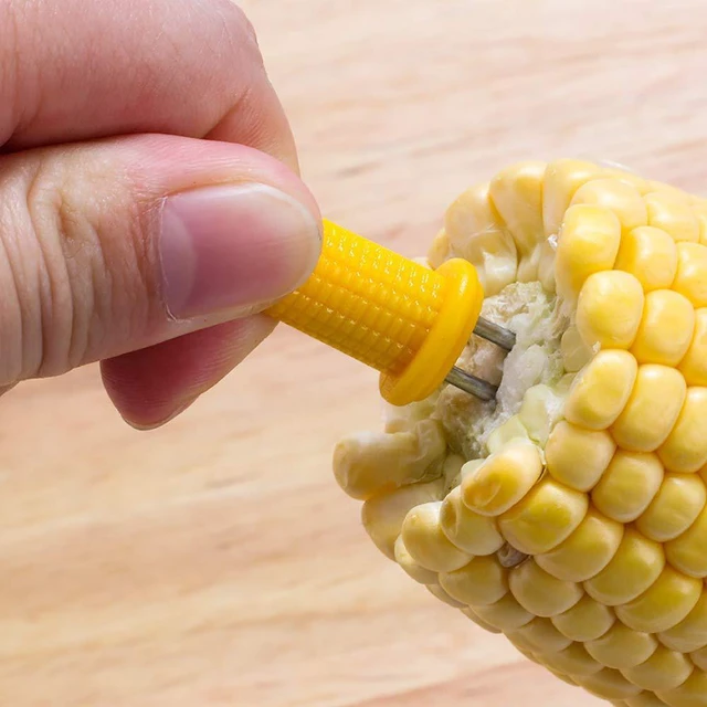 Alt view image 6 of 7 - CandyHome 20 Pack Stainless Steel Corn Holders Corn on The Cob Skewers | for BBQ Twin Prong Sweet Corn Holder Home Cooking Fork