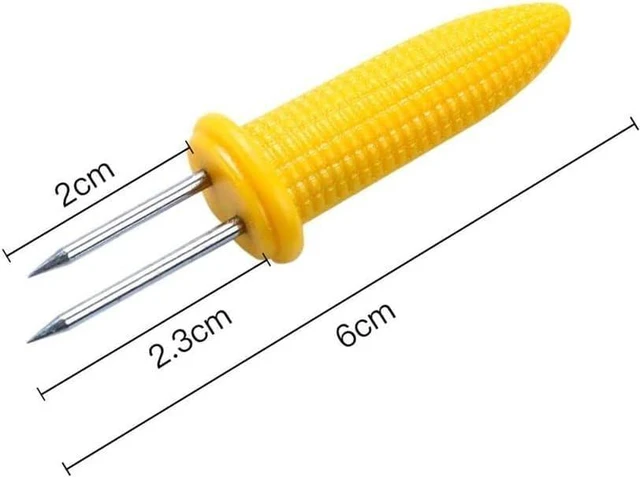 Alt view image 2 of 7 - 10 Pcs Corn Holders, Stainless Steel Corn Cob Holders Corn On The Cob For Bbq Fork Skewers Home Cooking Parties Camping for Home Cooking Parties Camping