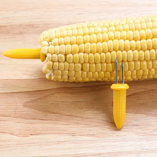 Alt view image 7 of 7 - CandyHome 20 Pack Stainless Steel Corn Holders Corn on The Cob Skewers | for BBQ Twin Prong Sweet Corn Holder Home Cooking Fork