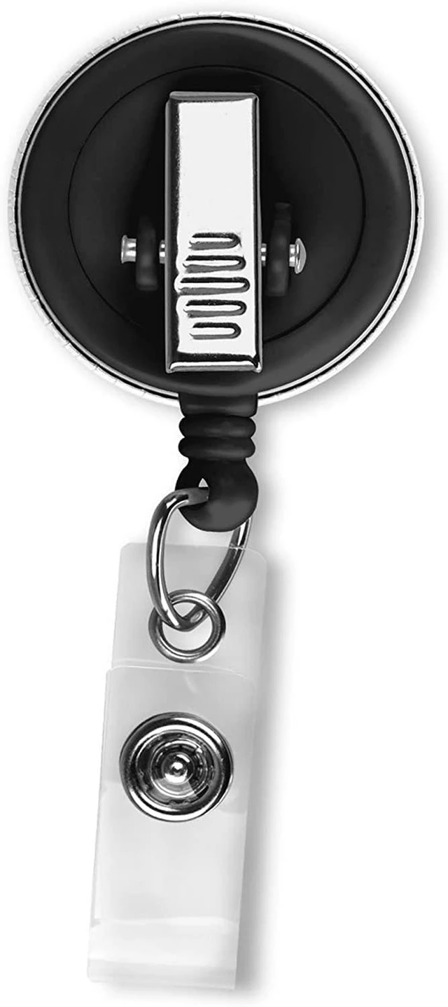 Alt view image 2 of 2 - Retractable ID Card Badge Holder with Alligator Clip, Name Nurse Decorative Badge Reel Clip on Card Holders (Sunflower)