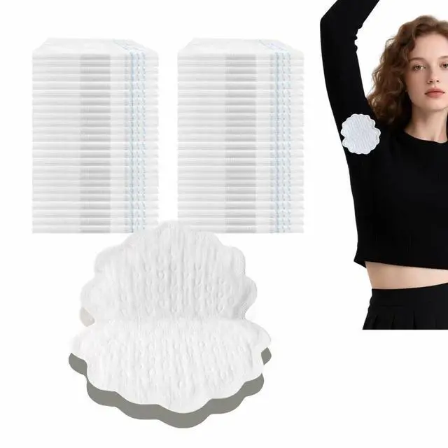 Main image of Sloewui Armpit Sweat Pads 60 Pcs Armpit Pads for WomenWhite | Disposable Underarm Sweat Pads Individually Packaged underarm Pads for Under Arms