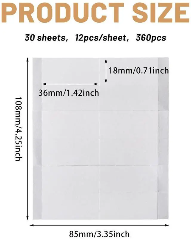 Alt view image 2 of 7 - CHGCRAFT 360 Pcs Strips Double-Sided Clothing Tape Double Sided Tape Strong Adhesive Body Tapes for Women Fabric Dress Cloth