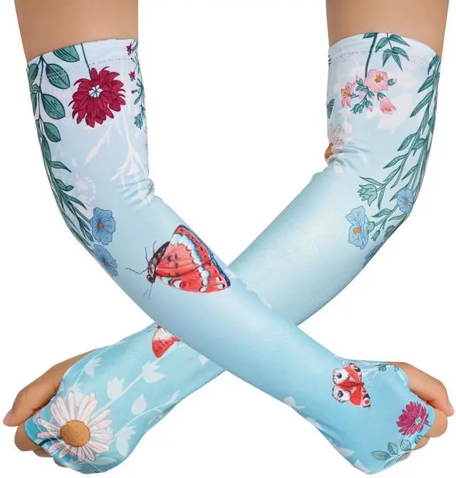 Main image of Hmxpls Gardening Sleeves, Garden Sleeves for Women Thorn Proof, Sun Protection Arm Cooling Sleeve with Thumb Hole