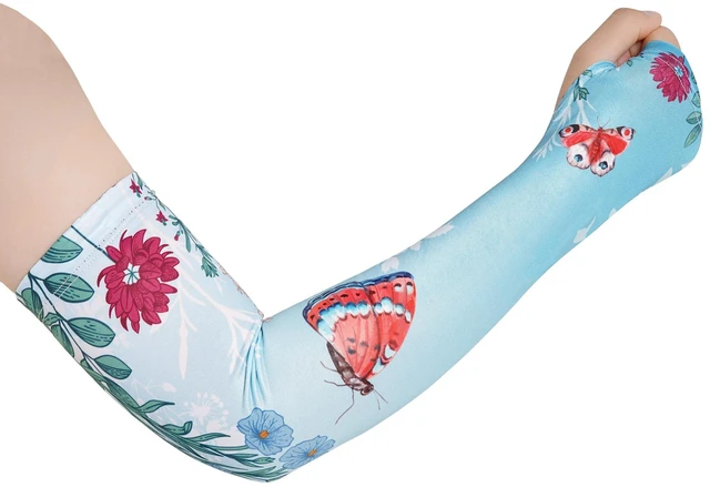 Alt view image 4 of 7 - Hmxpls Gardening Sleeves, Garden Sleeves for Women Thorn Proof, Sun Protection Arm Cooling Sleeve with Thumb Hole