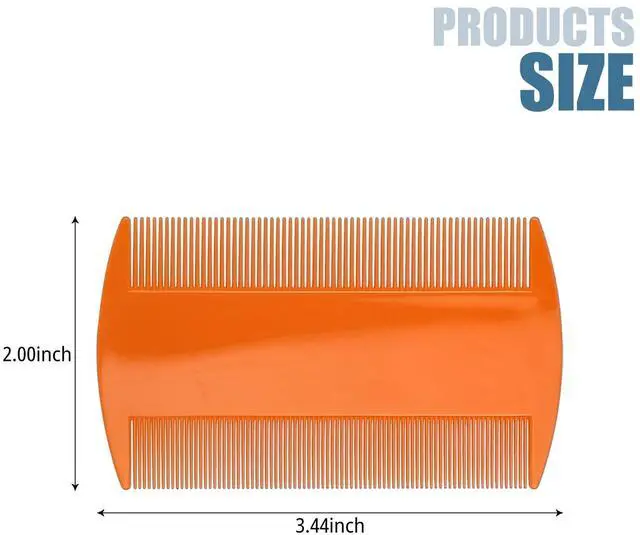Alt view image 3 of 7 - Random Color 4 Pcs Hair Comb Including 2 Pieces Hair Comb Double Sided and 2 Pieces Removing Dandruff Flakes with Metal Teeth (Medium, Count, 4)