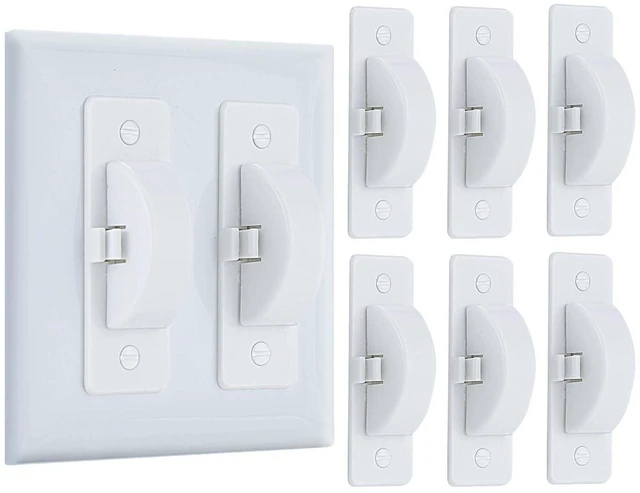 Main image of Roxiuc Switch Cover Guard - Child Proof Light Switch Cover (White, 6pc)