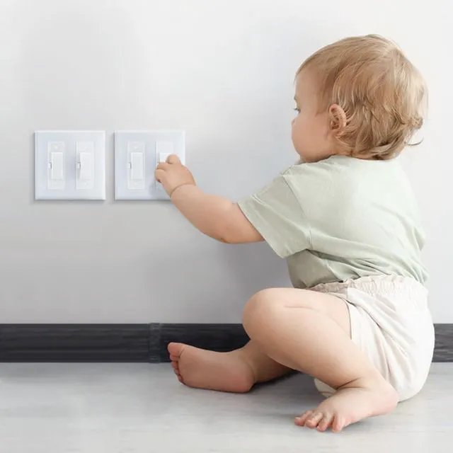 Alt view image 4 of 6 - Roxiuc Switch Cover Guard - Child Proof Light Switch Cover (White, 6pc)