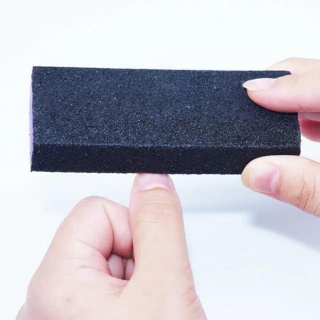Alt view image 5 of 6 - 2 Pack Buffer Block, Professional Manicure Tools Kits, 100/180 Grit, Black Nail Pedicure File and Sanding Buffing Grinding Plisher File
