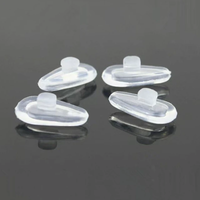 Alt view image 2 of 5 - Push in Nose Pads,10 Pairs Glasses Replacement Air Cushion Nose Pieces,Anti Slip Soft Silicone Air Chamber Nosepads for Eyeglasses, Sunglass