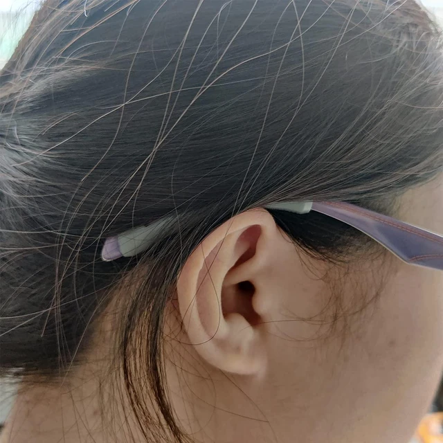 Alt view image 7 of 7 - ZYYC 9 Pairs Soft Silicone Eyeglasses Temple Tips Sleeve Retainer | Anti-Slip Elastic Comfort Glasses Retainers For Spectacle Reading Glasses Sunglasses Eyewear3 Colors