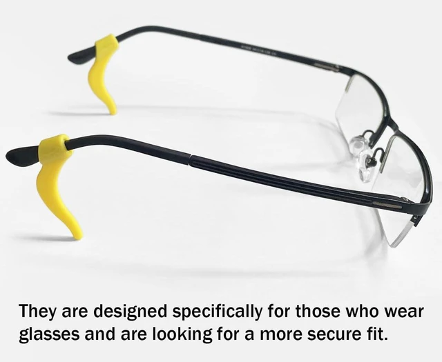 Alt view image 4 of 6 - Soft Silicone Eyeglass Ear Hooks, 10 Pairs of Non-Slip Eyeglasses Ear Grips for Glasses, Sunglasses, Reading Glasses (coloured)