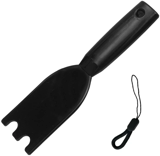 Main image of Owiooll Universal Grill Scraper for George Foreman & Most Grooved Indoor Grills, Heat-Resistant Nylon Spatula for Easy Cleaning & Non-Stick Surfaces
