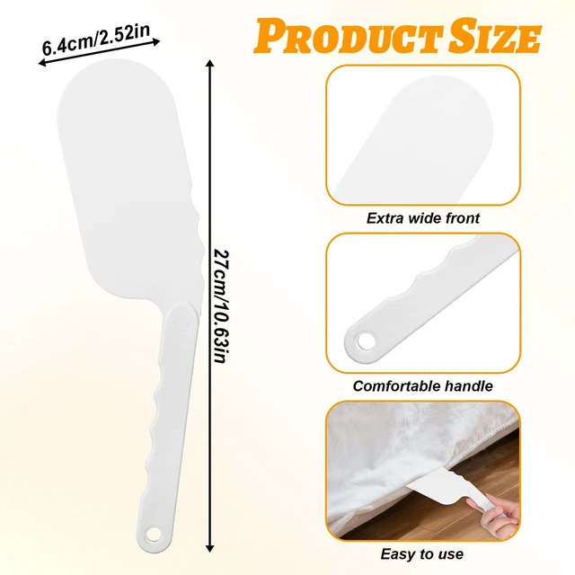 Alt view image 2 of 7 - ZEYIYER Bed Sheet Tucker Tool, Long Handle Mattress Lifter Tool | 10.6in Sheet Tucker Arthritis-Friendly Easy Mattress Lifter Bed Sheets Wedge to Help Protect Your Hand
