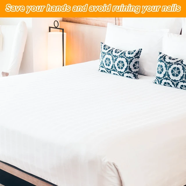 Alt view image 6 of 7 - ZEYIYER Bed Sheet Tucker Tool, Long Handle Mattress Lifter Tool | 10.6in Sheet Tucker Arthritis-Friendly Easy Mattress Lifter Bed Sheets Wedge to Help Protect Your Hand