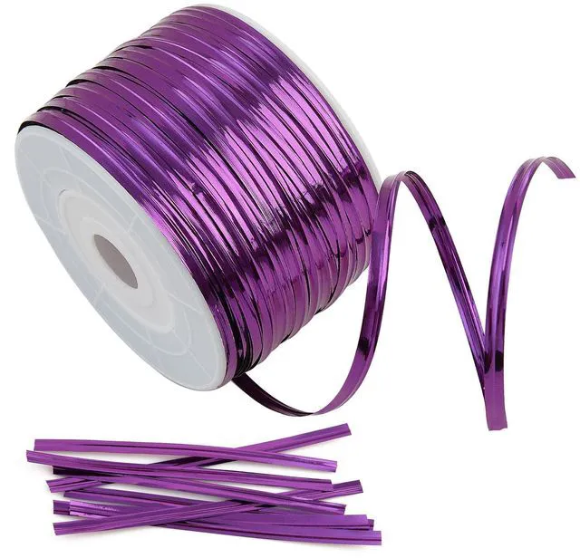 Main image of TangYinRD Purple Metallic Twist Ties 100 Yards Bread Candy Coffee Bag Ties Plant Garden Twist Ties for Parties DecorativeTies Cake Present Art Craft